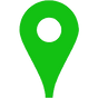 Green location pin illustrating strong knowledge of the local community