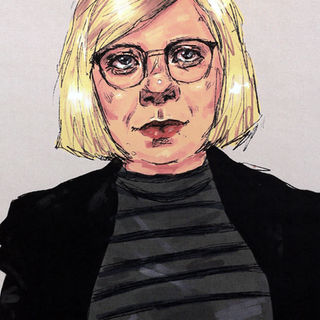 Nuoren tekemä muotokuva kansanedustaja Saara Hyrköstä.