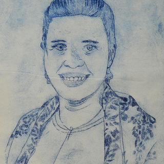 Lapsen tekemä muotokuva kansanedustaja Anna Kontulasta.