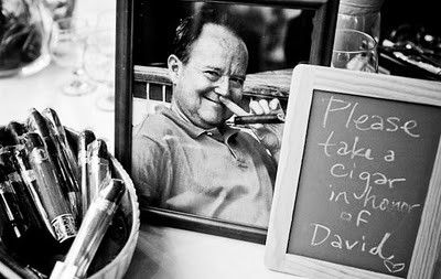 cigar bar for honoring a deceased relative | InkedWeddings.com