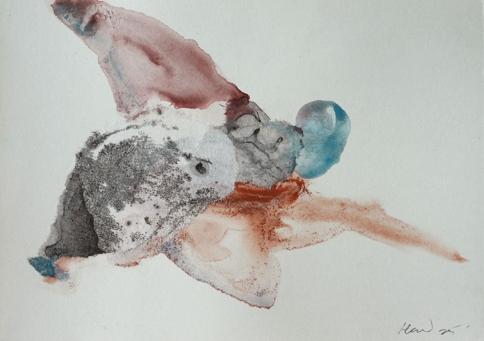 a colorful and heavy textured painting