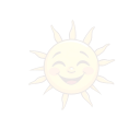 cartoon sun smiling simple vector illustration