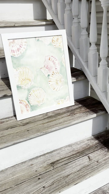 Thumbnail: 16x20 “Sheshells” frames watercolor 