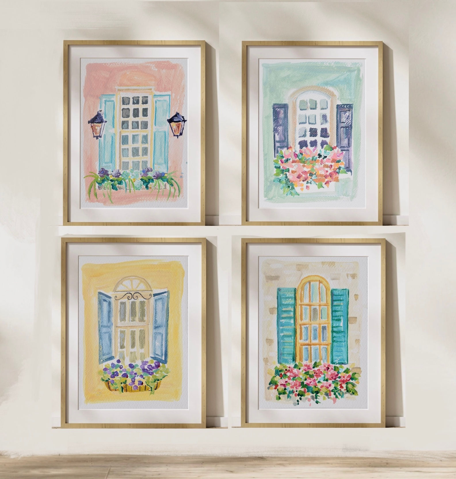 “Charleston Fancy II” set of 4, 5x7 prints 