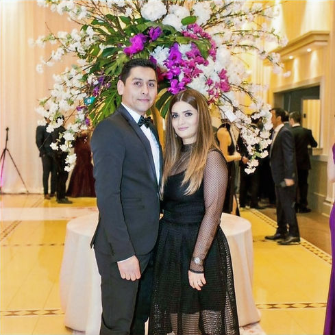 Hossein and his lovely wife, founders of Henna Florist
