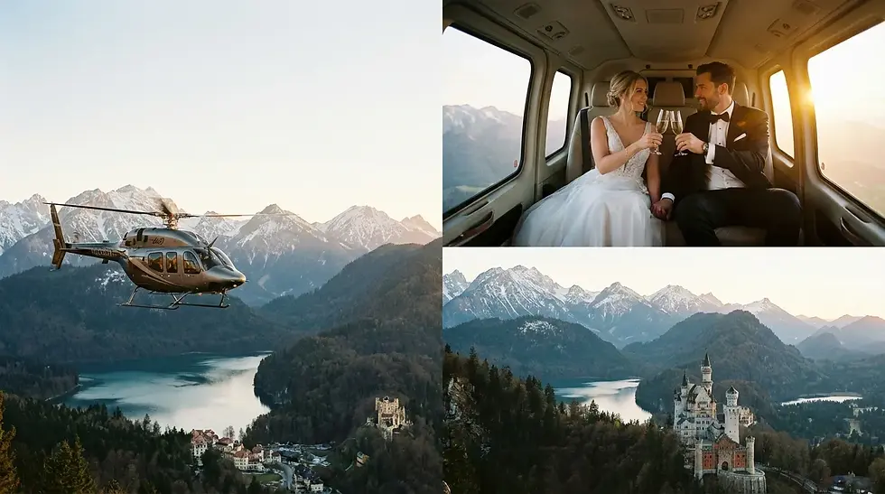 Romantische Hubschrauberflüge für Hochzeitsfeiern: Der ultimative Guide für Paare 2026