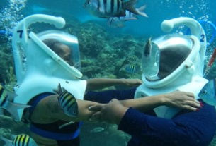 Sea Trek Helmet Diving Curacao