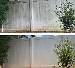 vinyl fence before and after