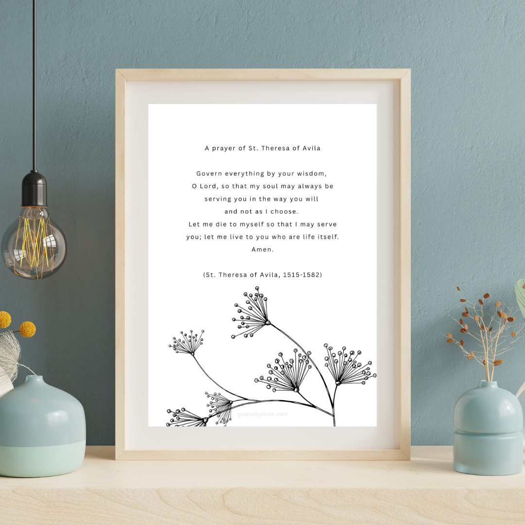 A4 PDF Printable | A Prayer of St. Theresa of Avila