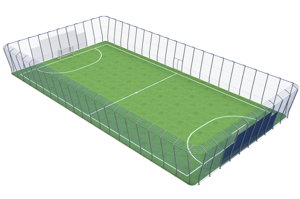 Спортивна антивандальна огорожа «ОЛІМПІК» для футбольних, баскетбольних і мультиспортивних зон