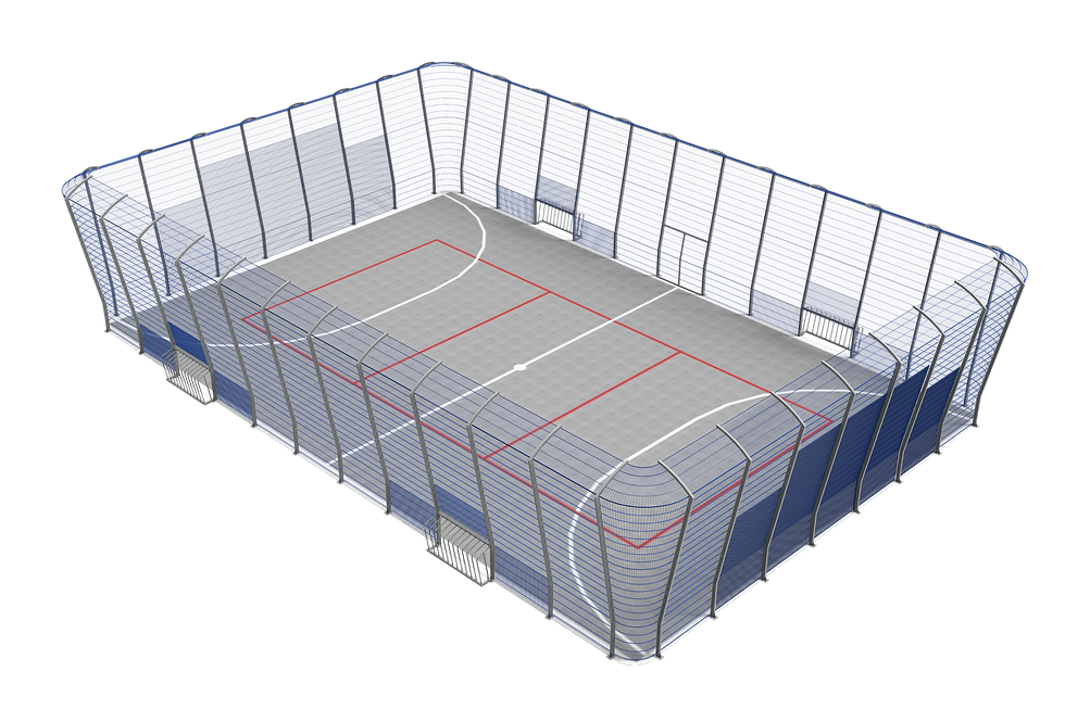 Спортивна антивандальна огорожа «ОЛІМПІК» для футбольних, баскетбольних і мультиспортивних зон