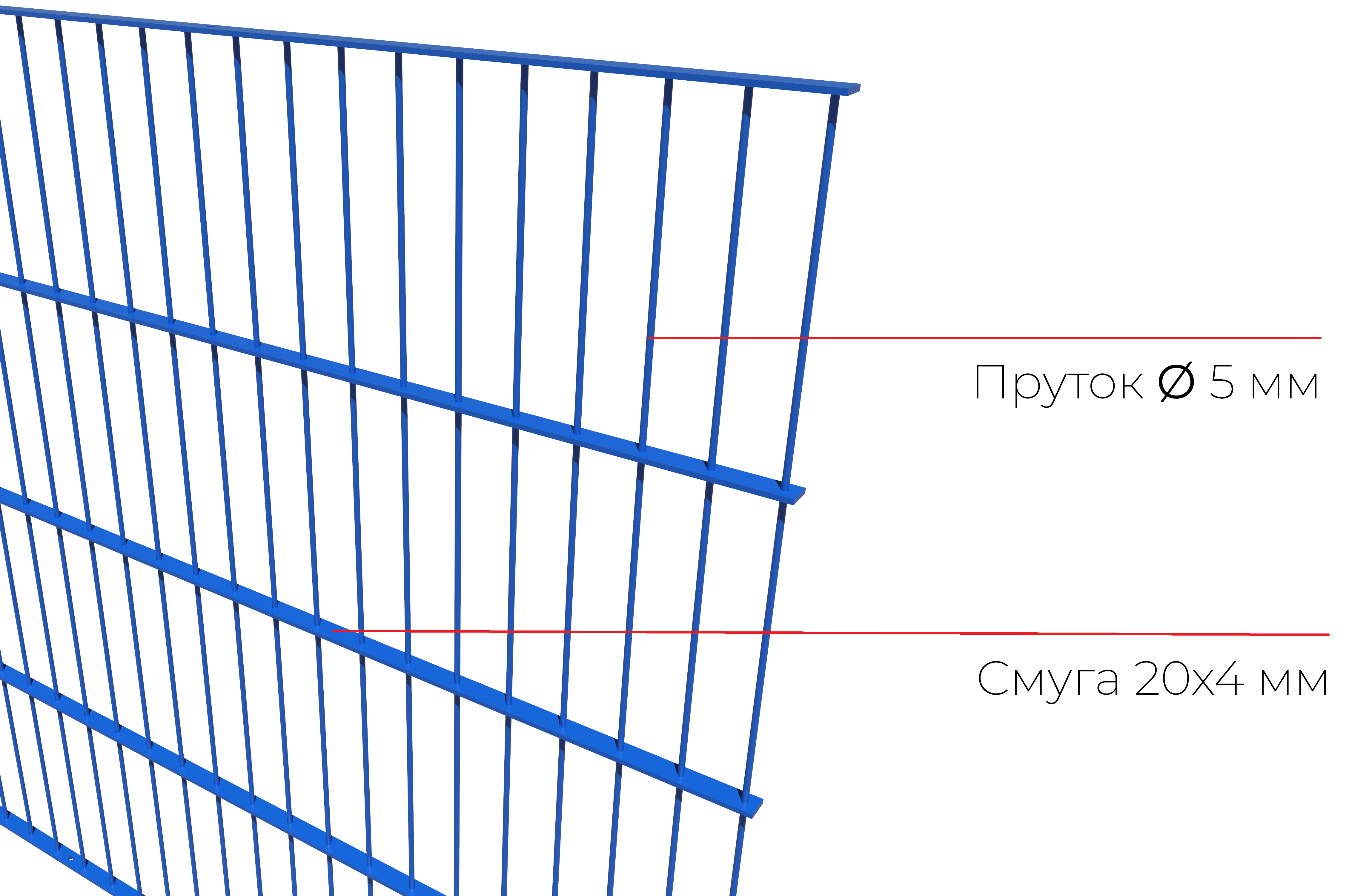 Антивандальна секція огорожі класу SRS