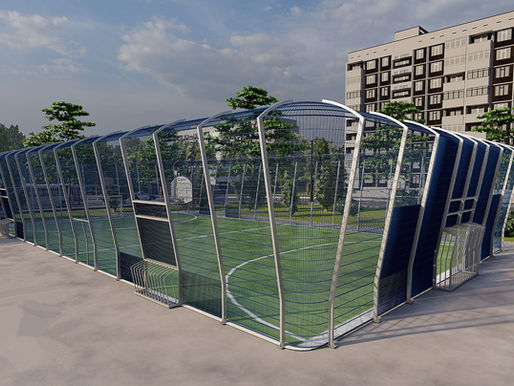 Антивандальна огорожа для спортивного майданчика серії ОЛІМПІК