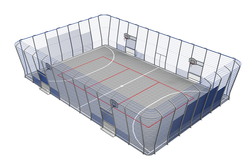 Спортивна антивандальна огорожа «ОЛІМПІК» для футбольних, баскетбольних і мультиспортивних зон