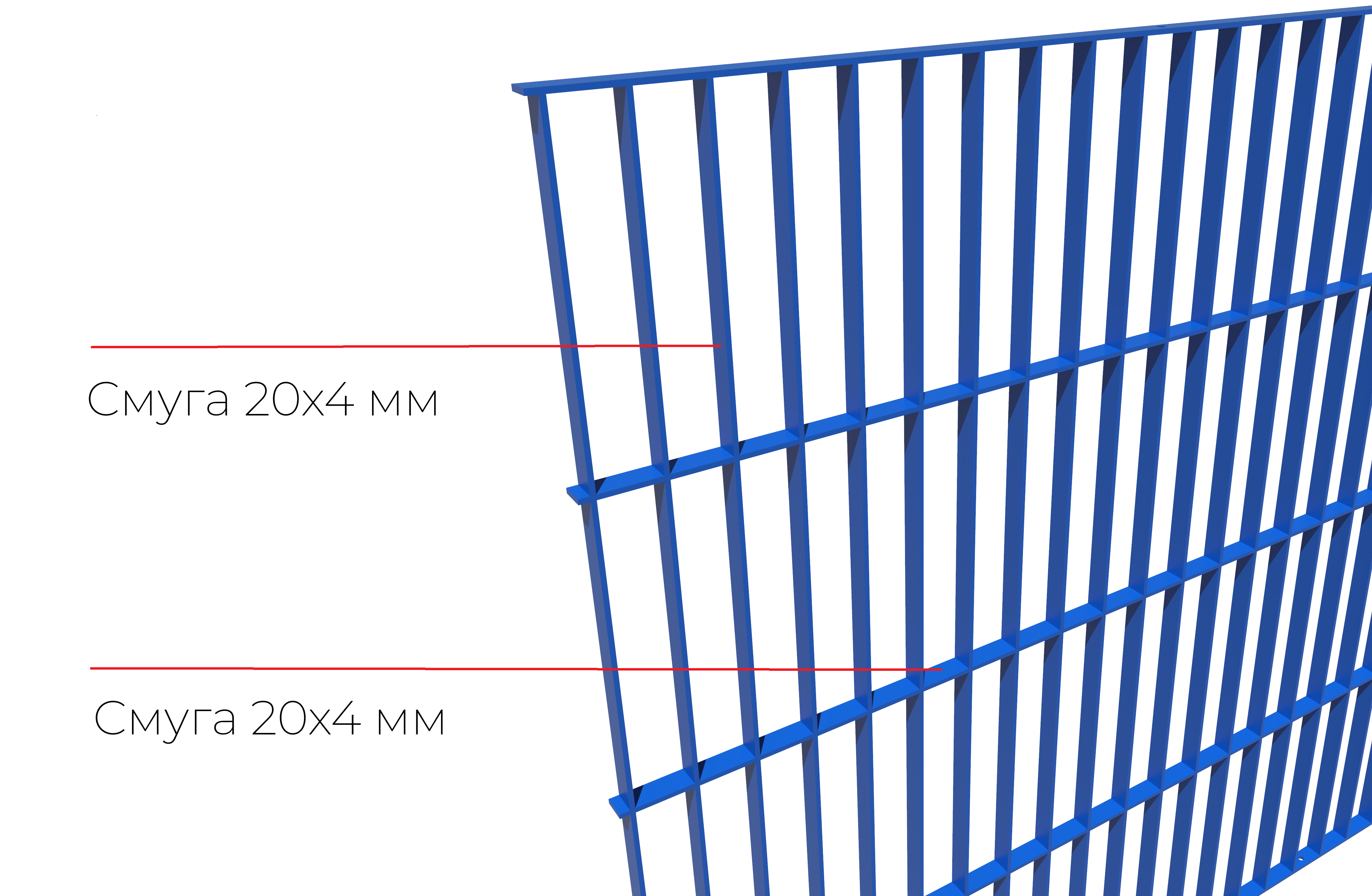 антивандальна секція огорожі класу SRM