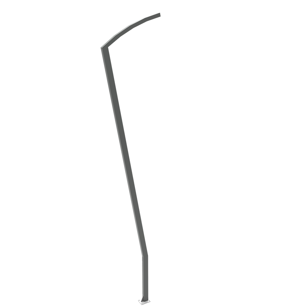 Посилений металевий стовп для спортивної огорожі ОЛІМПІК, антивандальна конструкція для футбольних та мультиспортивних майдан