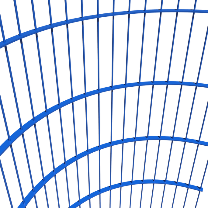 Антивандальна кутова секція спортивної огорожі з металевої сітки для майданчика