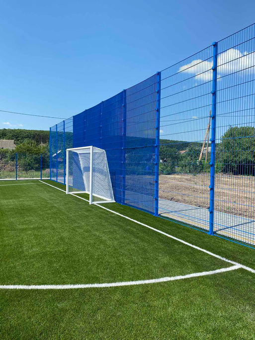 Металевий стовп 80×60×3 мм для антивандальної секційної огорожі