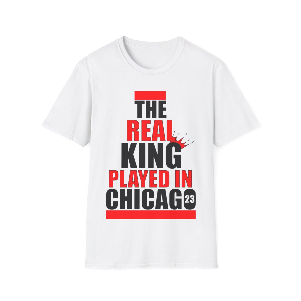 This slim-fitted tee showcases a bold text graphic, perfect for showing off your love for the Chicago Bulls. Made with high-quality fabric, this tee is not only fashionable, but also comfortable for all-day wear. Whether you're heading to a game or hitting the streets, this tee is the perfect choice for any true fan of both Chicago sports and hip hop culture. Grab yours today and represent your favorite team with style and attitude.