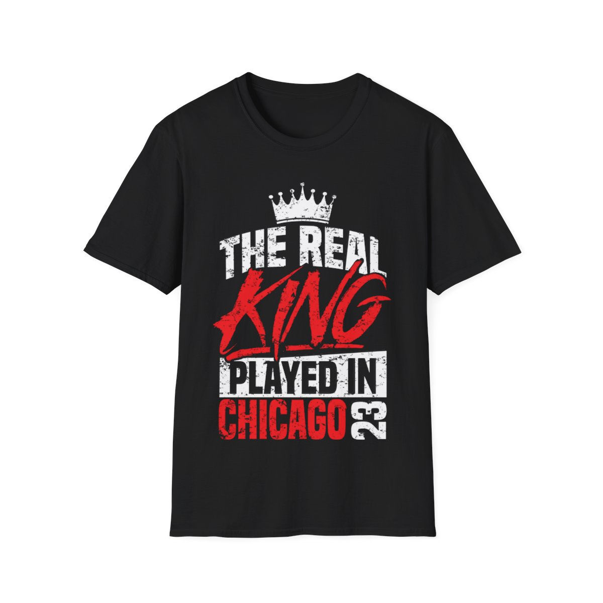The Real King Played in Chicago Black T Shirt. Air Jordan Accessories