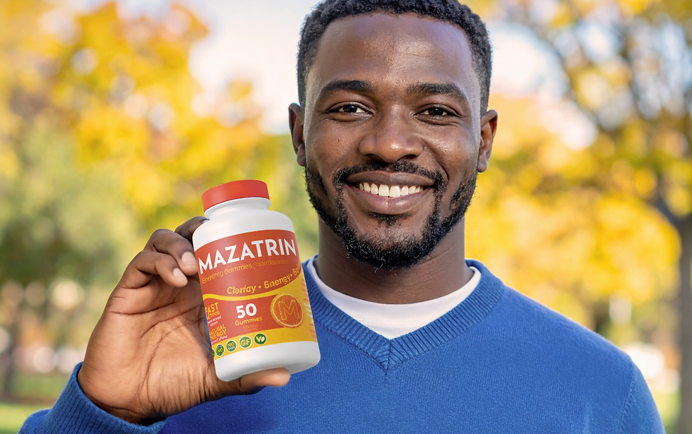 Smiling man holding Mazatrin Energizing Gummies.png