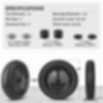 Thumbnail: Flat Free Wheelbarrow Tire and Wheel, Solid Replacement Tires, 4.80/4.00-8 Tire
