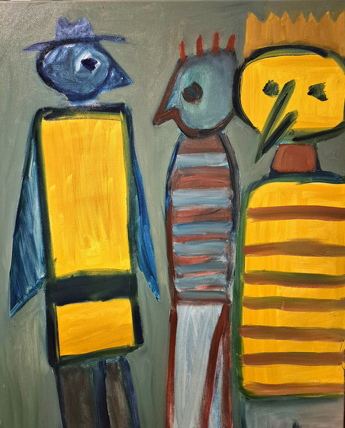 Obraz z cyklu WĘDROWCY
autor: Kazimierz Klicki
obraz olejny na płótnie
100x70 cm
Malarstwo gesty, sztuka współczesna
