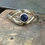 Thumbnail: 9ct gold Blue Sapphire Ring Size L