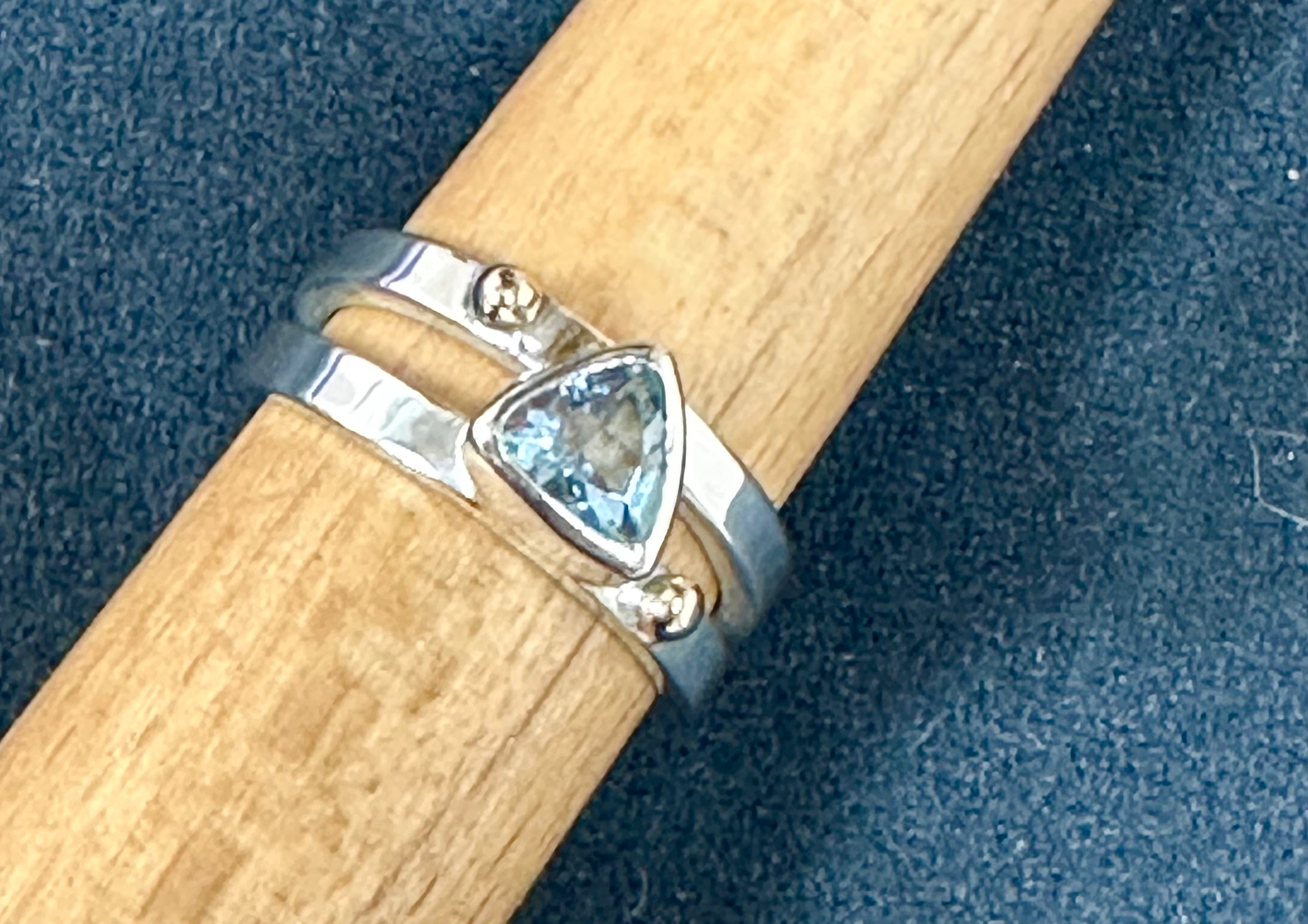 Swiss Blue Topaz Silver Ring
