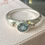 Thumbnail: Sky Blue Topaz Silver Ring Size O