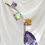 Thumbnail: Amethyst Multi Stone Gold Pendant