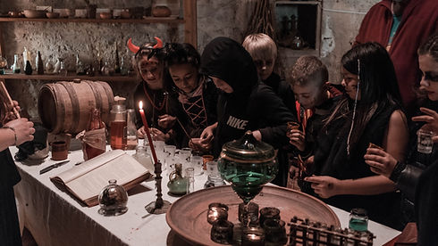 Halloween à la tour de Termes - les salles