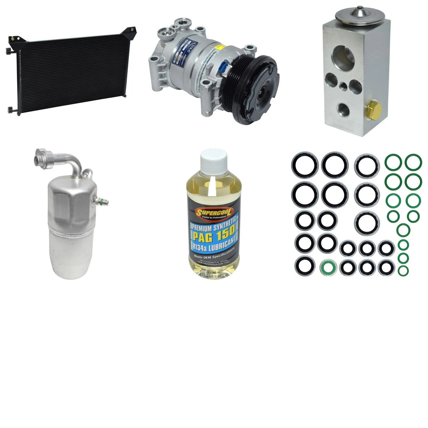A/C Compressor Kit for HUMMER H1 BASE 6.5L OHV FI MFI 2002-2004 RA/4415RPP