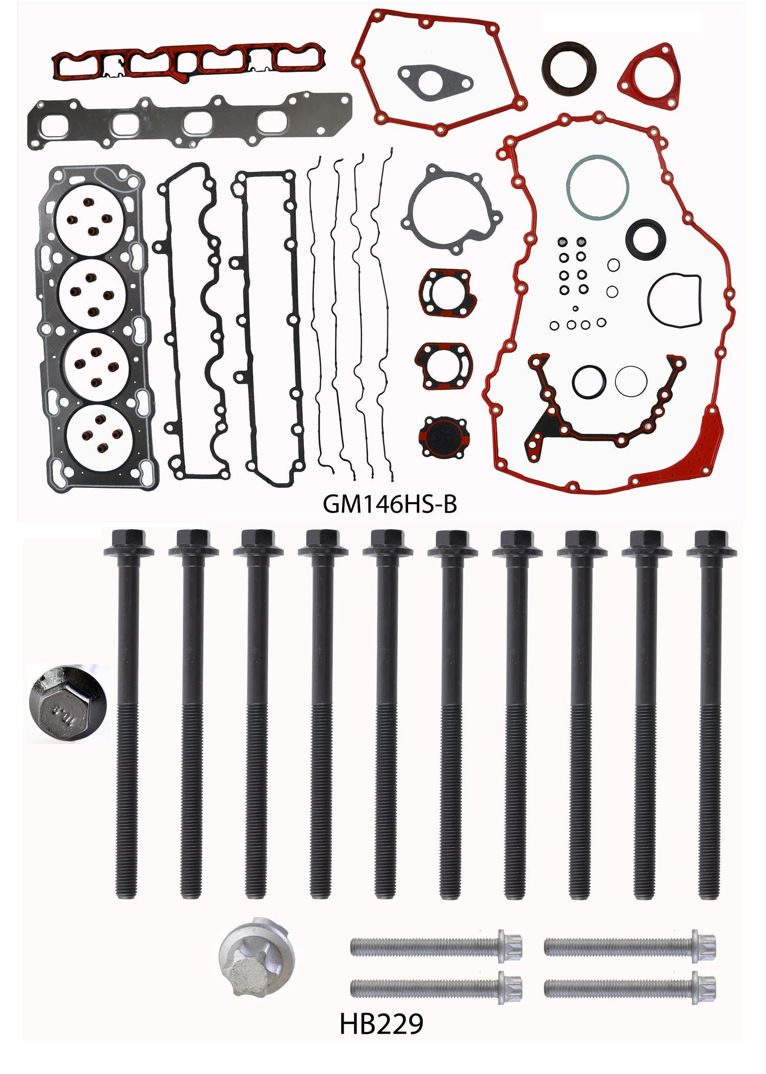 Cylinder Head Gasket Set for CHEVROLET OLDSMOBILE ALERO 2.4L DOHC 99-02 RA/378RB