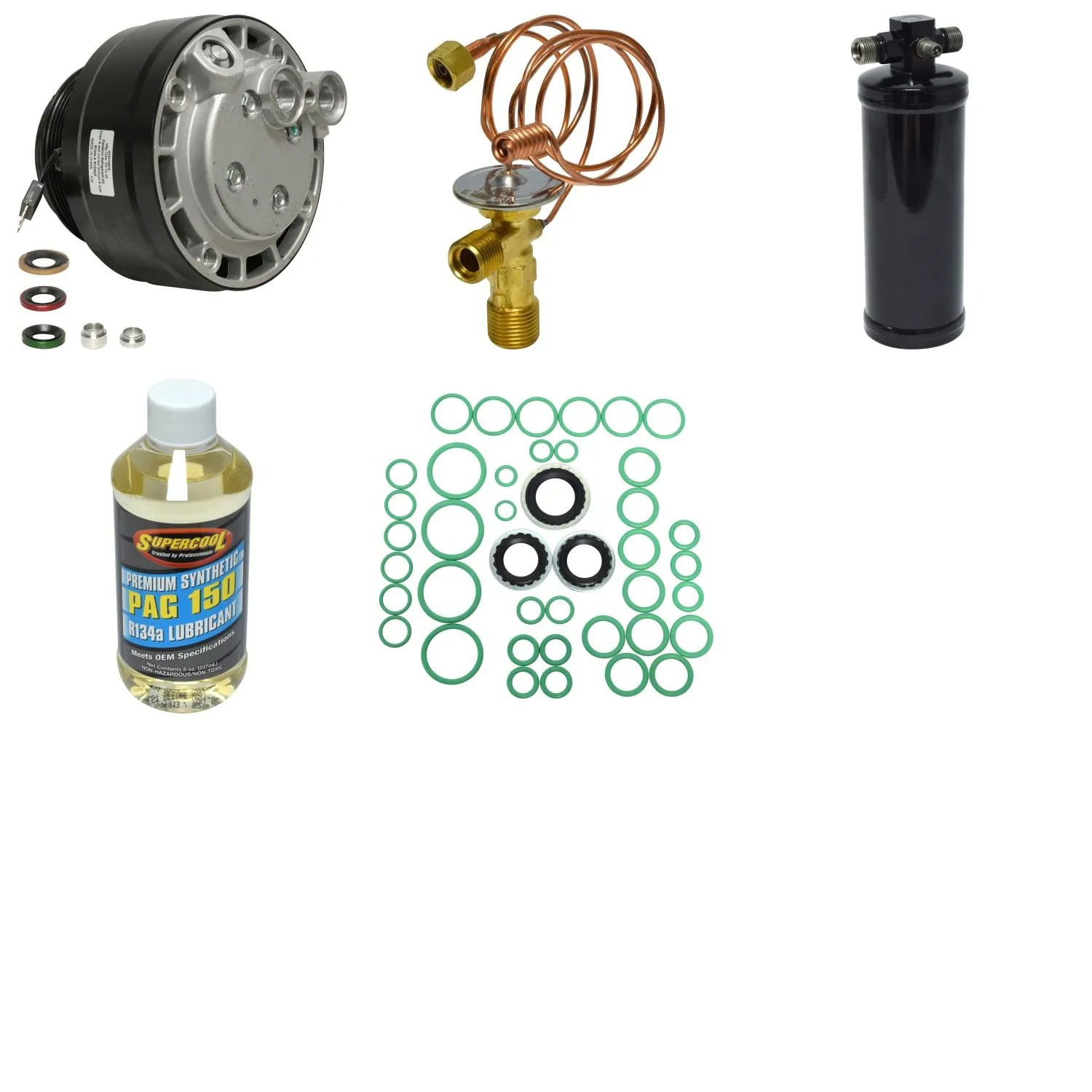 A/C Compressor Kit for KIA RIO RIO5 SX BASE 1.6L 2006-2008 RA/1230RPP