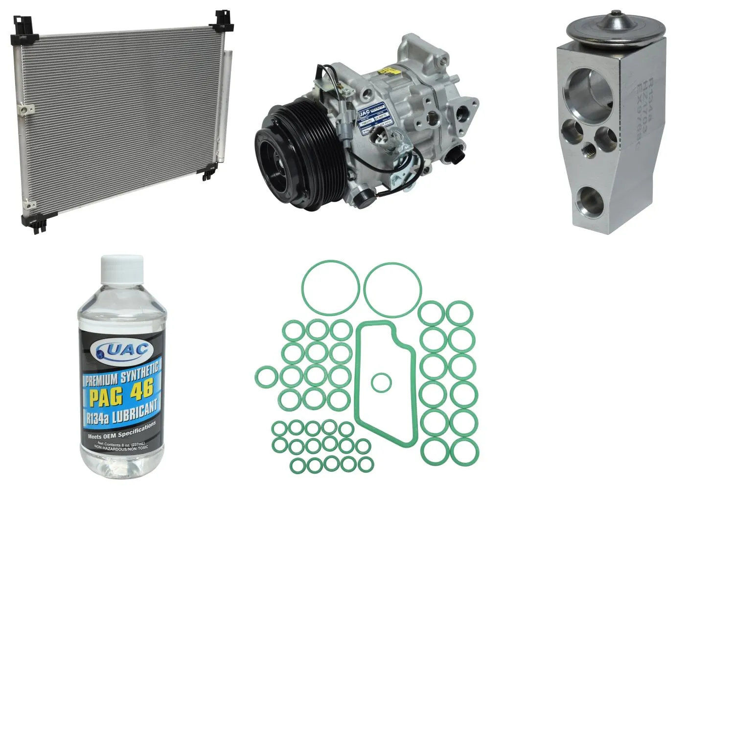 A/C Compressor Kit for TOYOTA HIGHLANDER LIMITED LE 3.5L 2016 RA/4907RPP