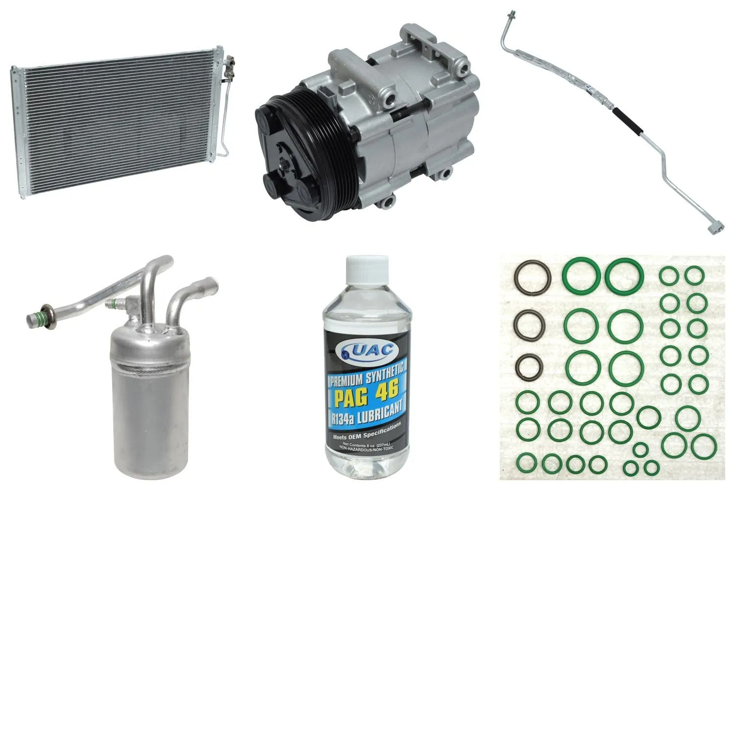 A/C Compressor Kit for FORD MUSTANG 3.8L 3.9L 2002-2004 RA/563RPP