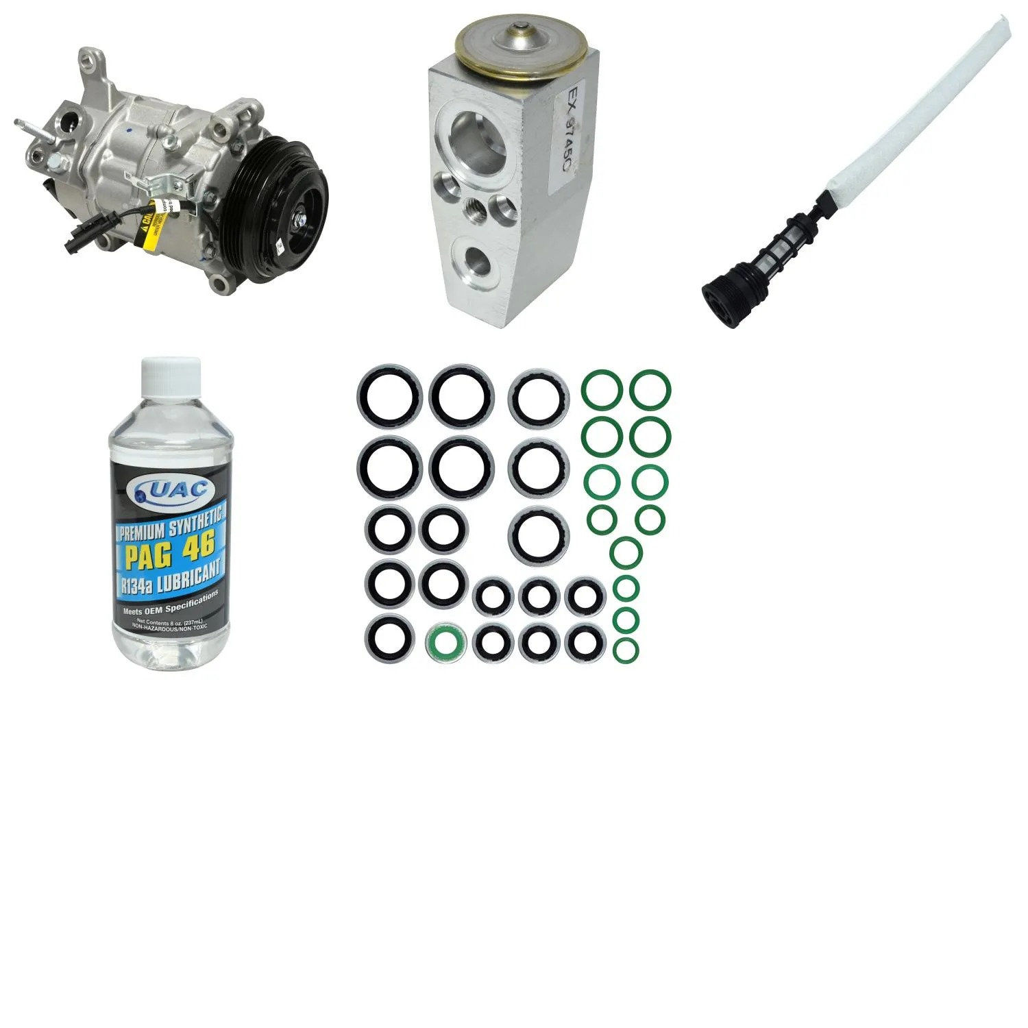 A/C Compressor Kit for CHEVROLET GMC SILVERADO 6.0L 2015-2018 RA/2460RPP