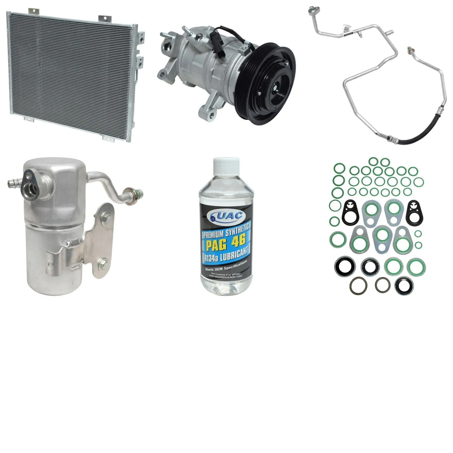 A/C Compressor Kit for DODGE RAM DAKOTA 3.7L 4.7L 2008-2012 RA/3544RPP