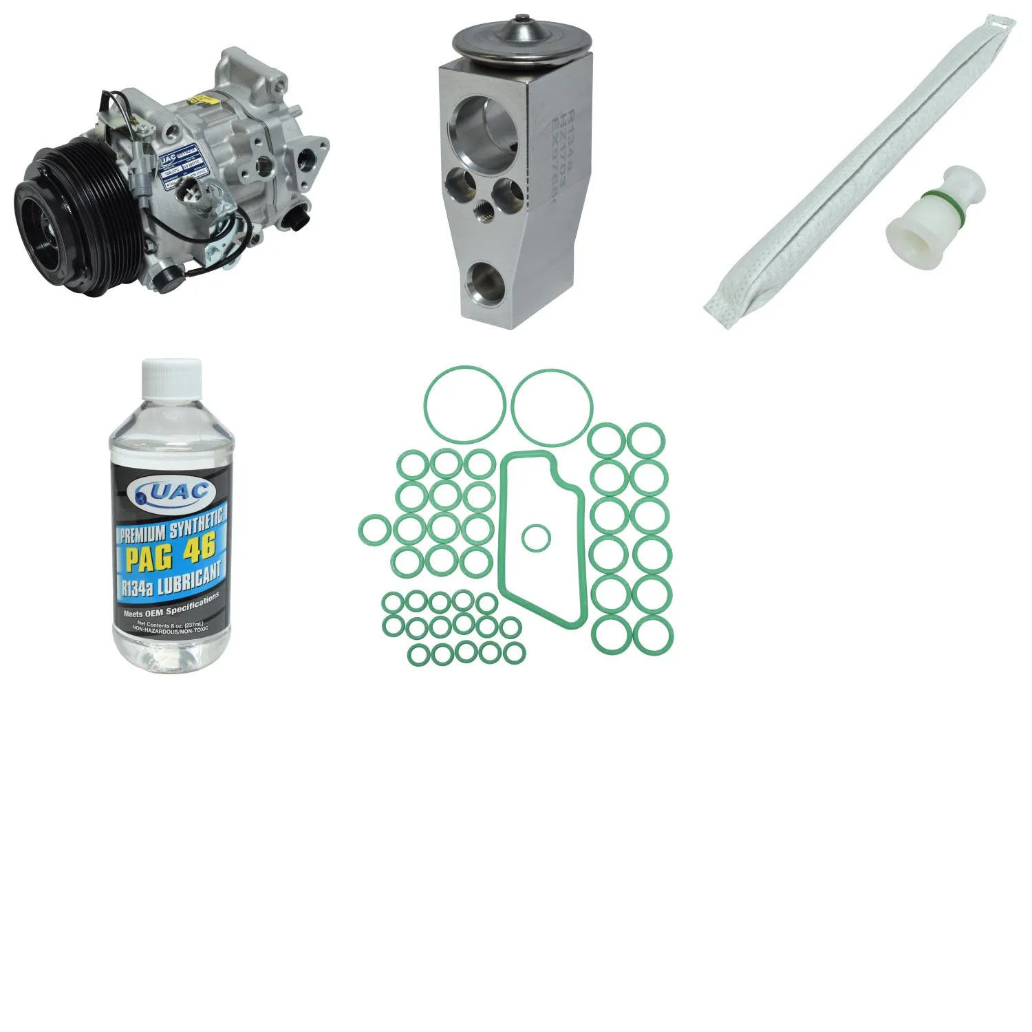 A/C Compressor Kit for TOYOTA HIGHLANDER LIMITED LE 3.5L 2016 RA/4906RPP