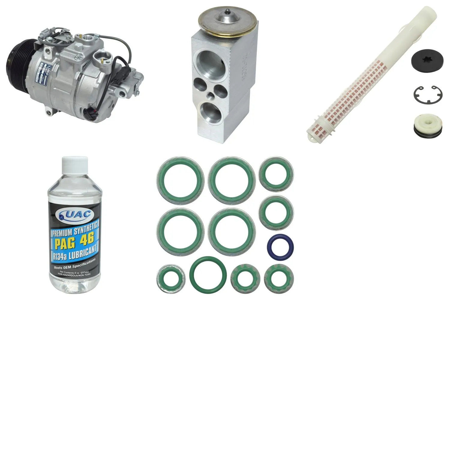A/C Compressor Kit for BMW 740I BASE 3.0L DOHC FI DI 2014-2015 RA/4640RPP