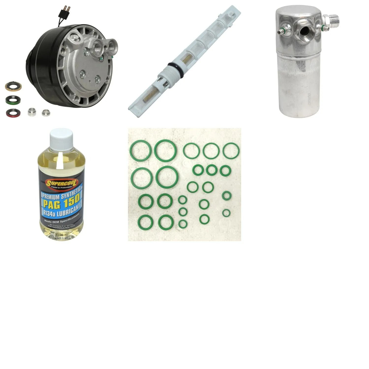 A/C Compressor Kit for FORD MUSTANG BASE 4.0L SOHC FI MFI 2010 RA/1263RPP
