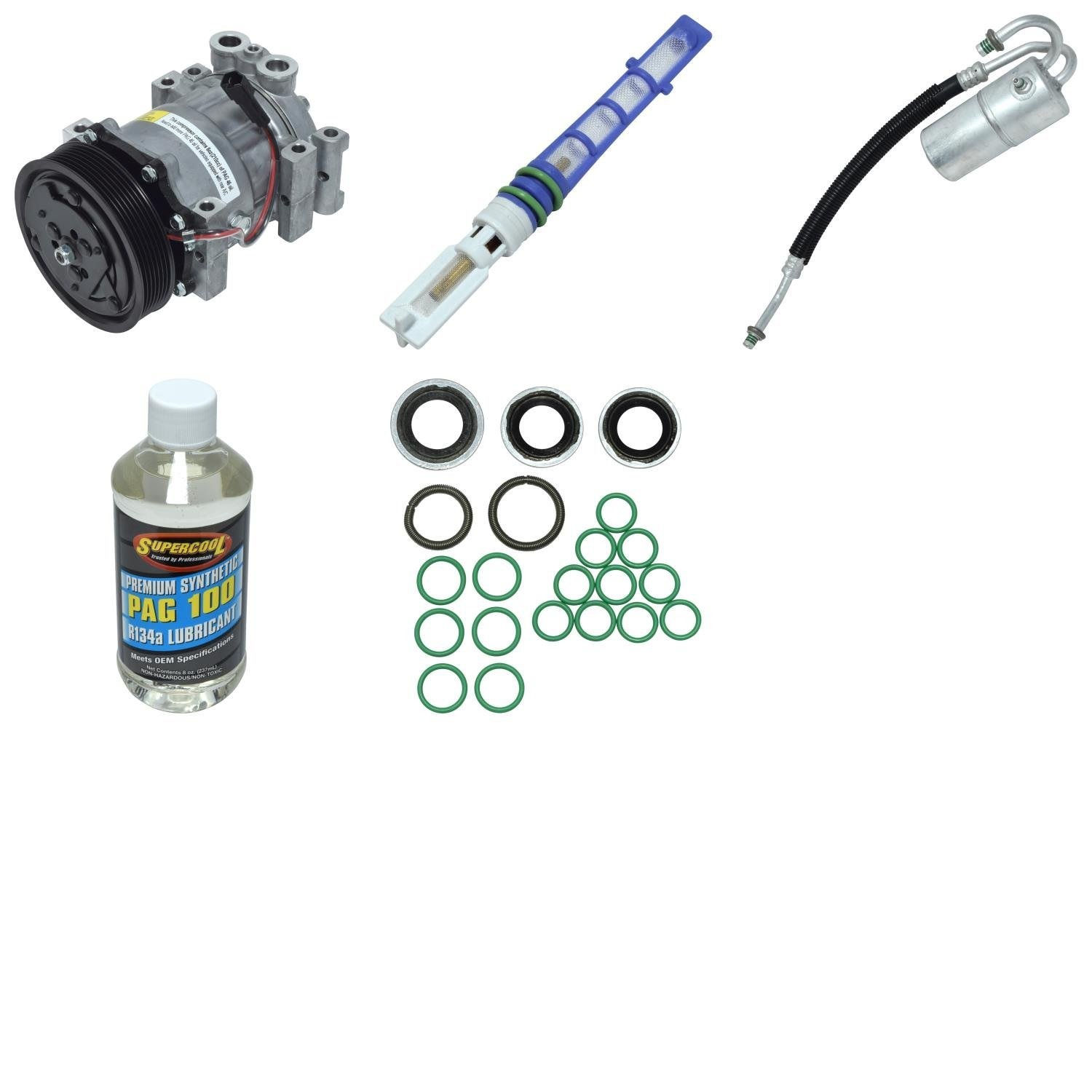 A/C Compressor Kit for DODGE DAKOTA 3.9L 5.2L 1994 RA/185RPP