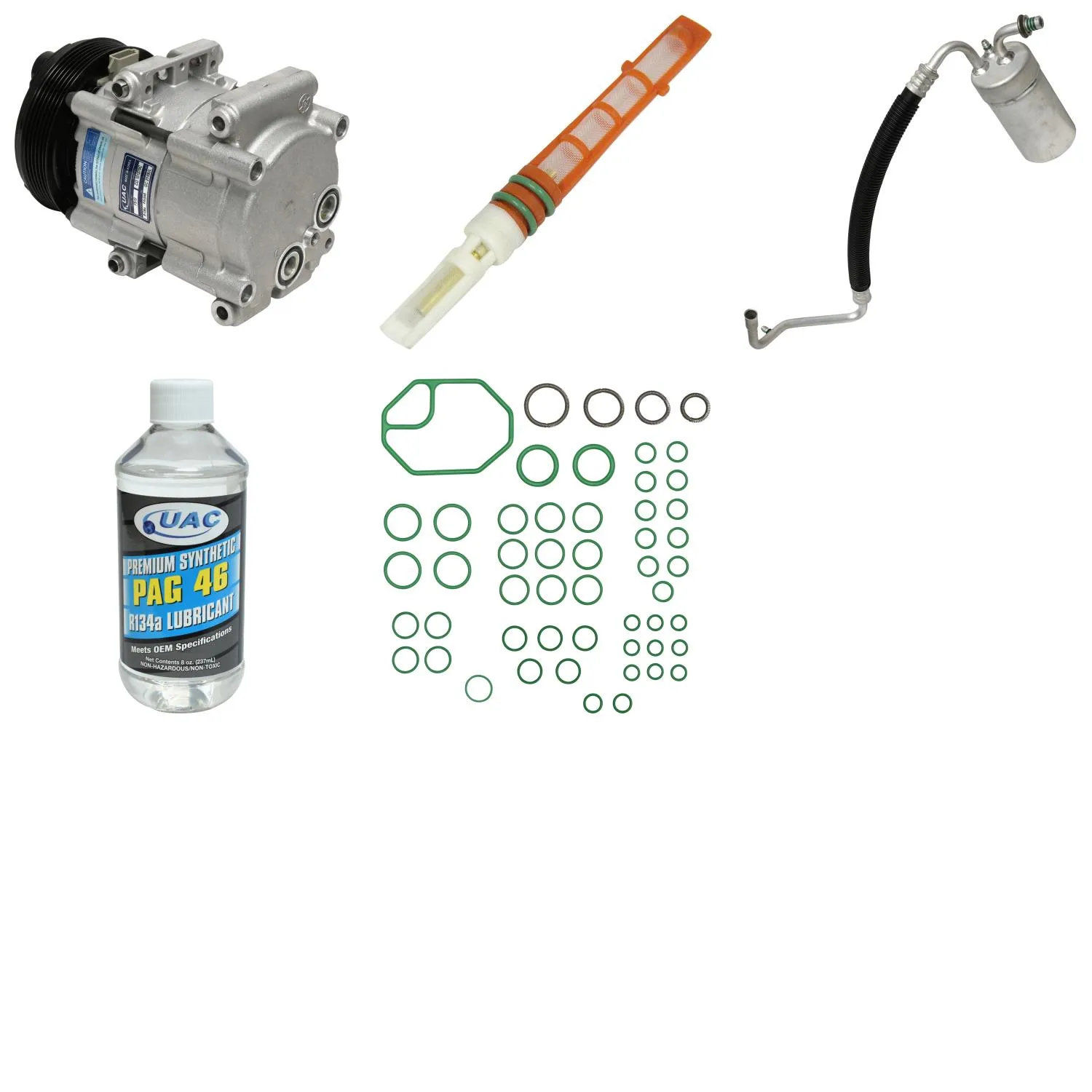 A/C Compressor Kit for FORD MERCURY THUNDERBIRD COUGAR 3.8L 1990-1993 RA/4988RPP