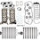 Miniatúra: Cylinder Head Gasket Set for BUICK CADILLAC CHEVROLET 3.6L DOHC 2013-13 RA/422RB