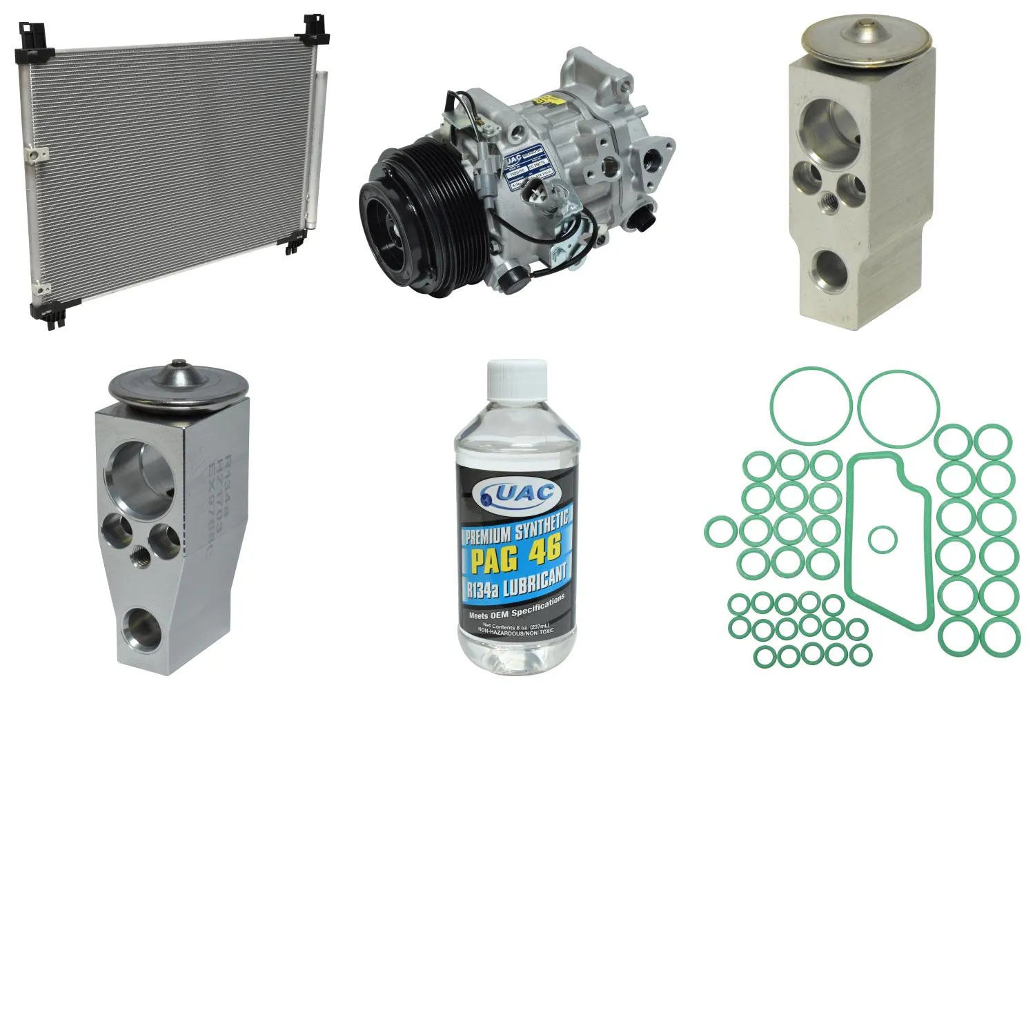 A/C Compressor Kit for TOYOTA HIGHLANDER LIMITED LE 3.5L 2016 RA/4909RPP