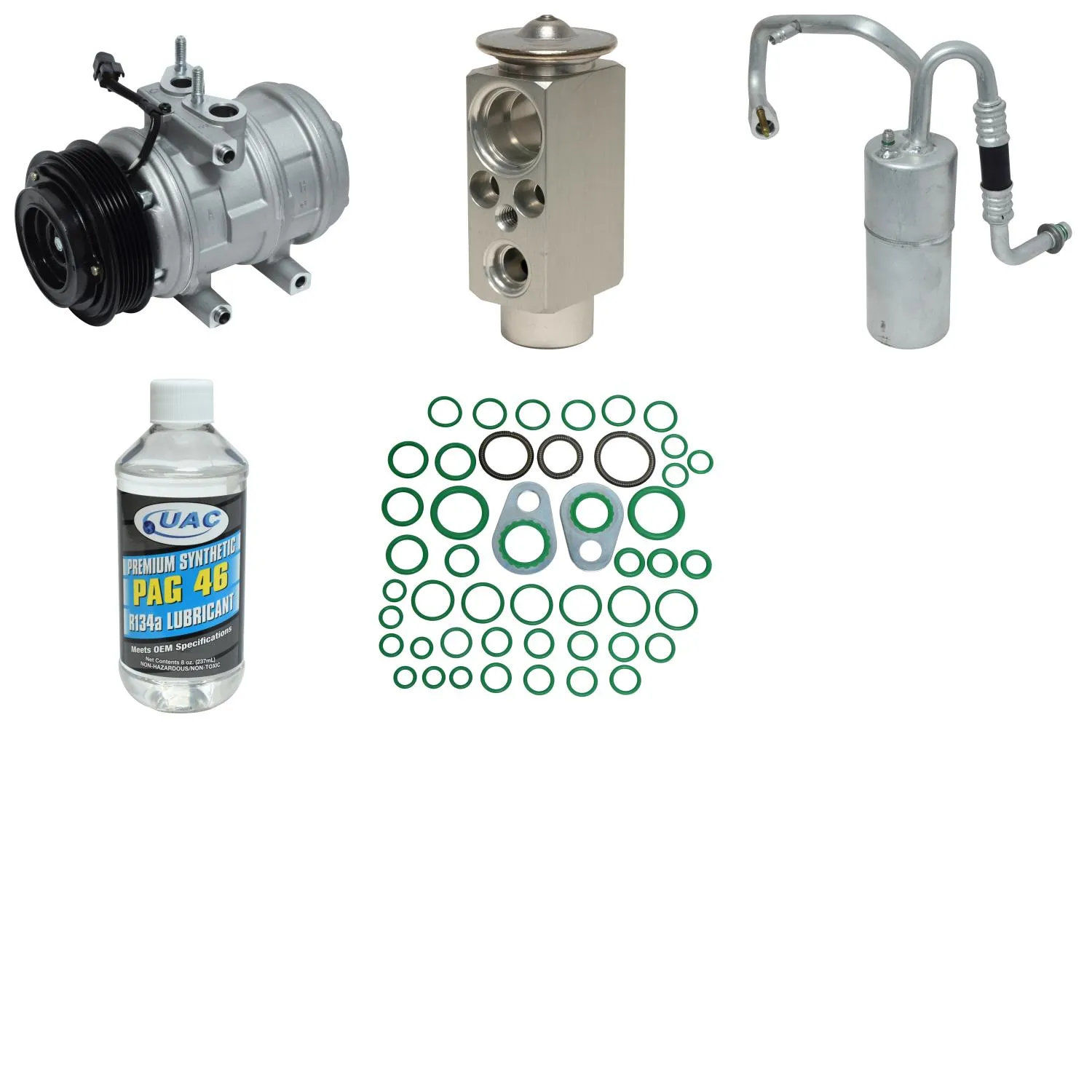 A/C Compressor Kit for FORD F-450 SUPER DUTY 6.4L 2008 RA/3802RPP