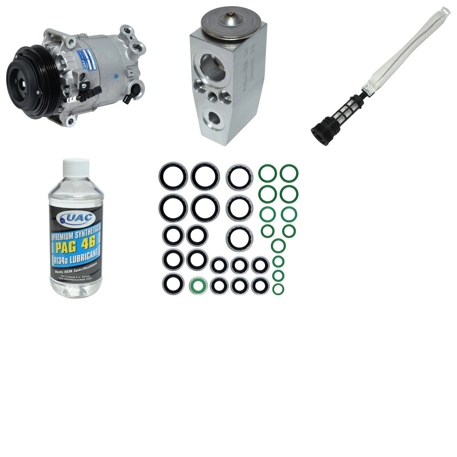 A/C Compressor Kit for CHEVROLET MALIBU 2.5L 2016-2016 RA/2554RPP