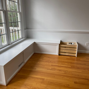 Benches with Dog Bowl Drawer