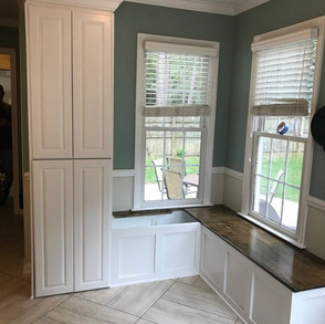 Breakfast Nook Bench and Cabinet